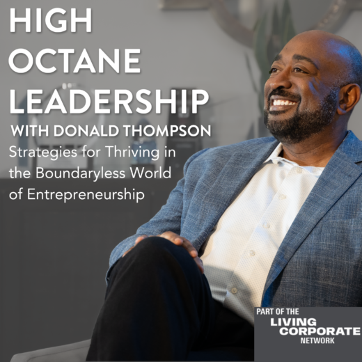 Don sits down waiting for his next guest on High Octane Leadership